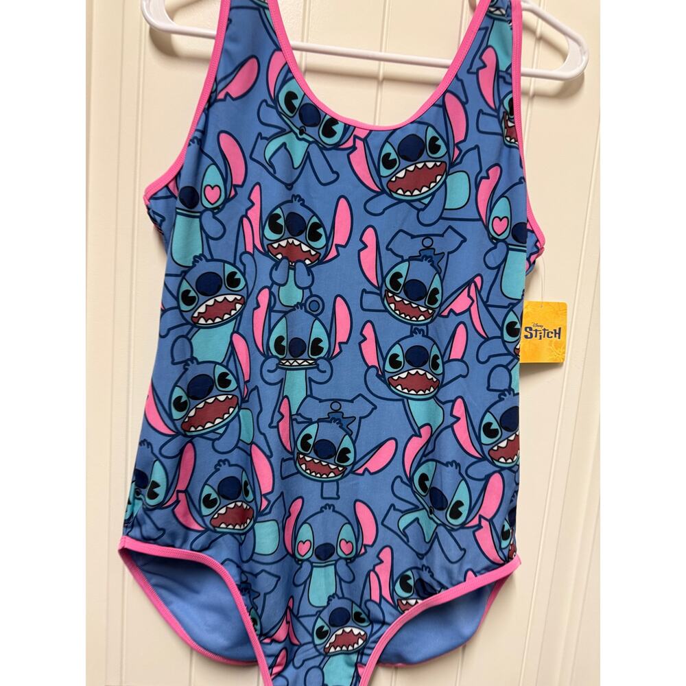NWT Disney Stitch Swimsuit One Piece Swim Womens Xtra Large - Picture 2 of 6